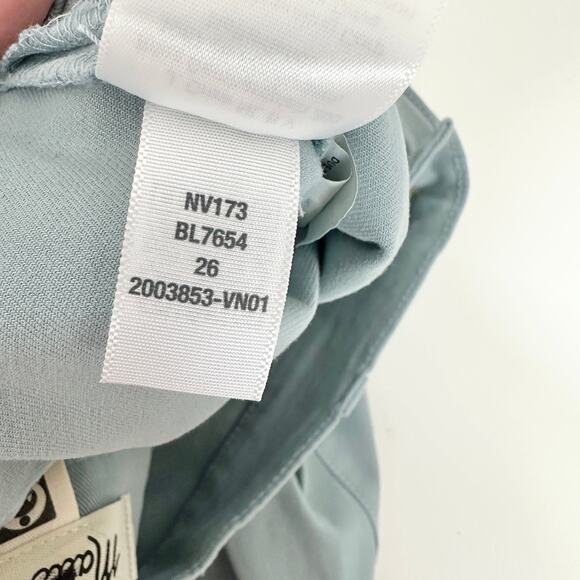 Madewell The Emmett Wide Leg Pant Patch Pocket Blue Horizon High Rise US 26 NWT - Picture 10 of 16